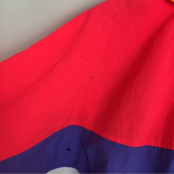 Nike Vintage 80’s Pullover Quarter Zip Windbreaker Jacket Neon Pink - Picture 8 of 10